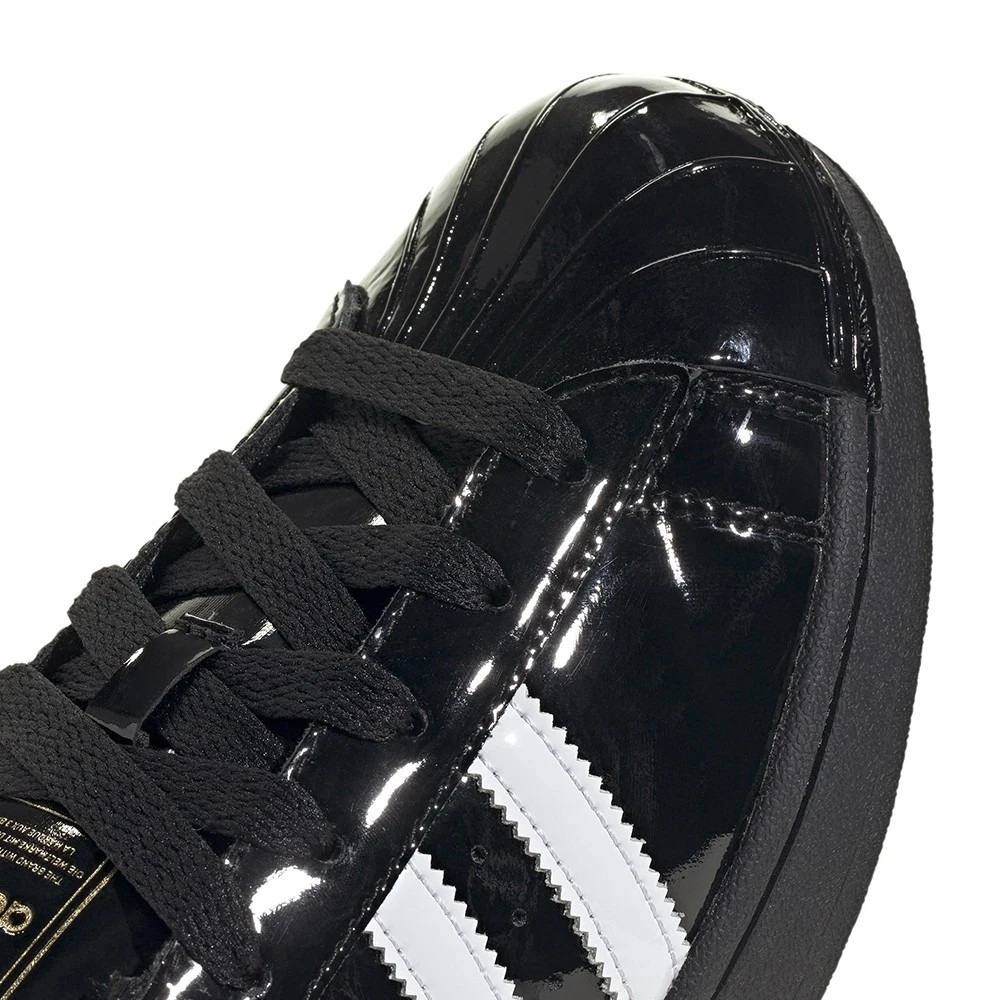 Adidas Superstar II Core Black Cloud White Gold Women's 6 JS4009 New - Picture 8 of 10